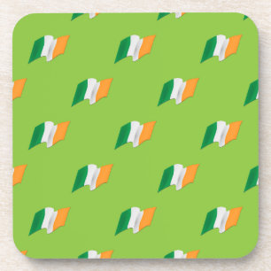 Irish Flag Pattern Beverage Coaster