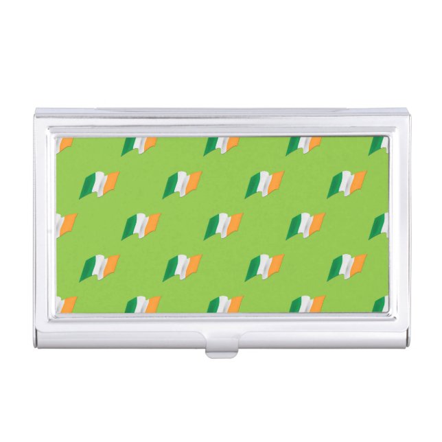 Irish Flag Pattern Business Card Case (Front)