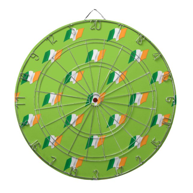 Irish Flag Pattern Dart Board (Front)