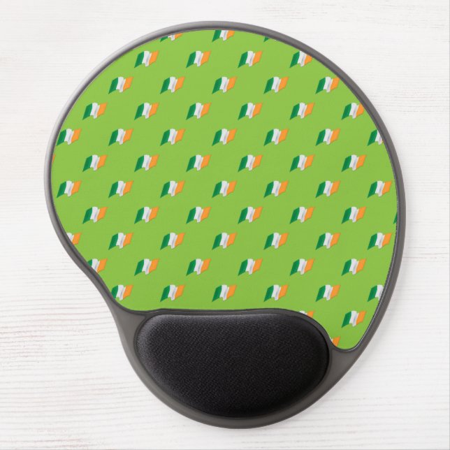 Irish Flag Pattern Gel Mouse Pad (Front)