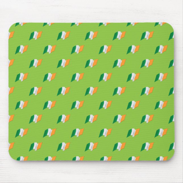 Irish Flag Pattern Mouse Pad (Front)