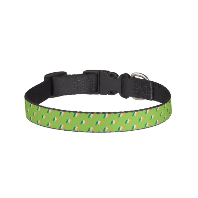 Irish Flag Pattern Pet Collar (Front)