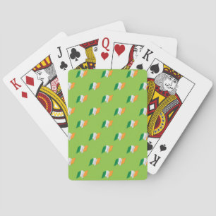 Irish Flag Pattern Poker Cards