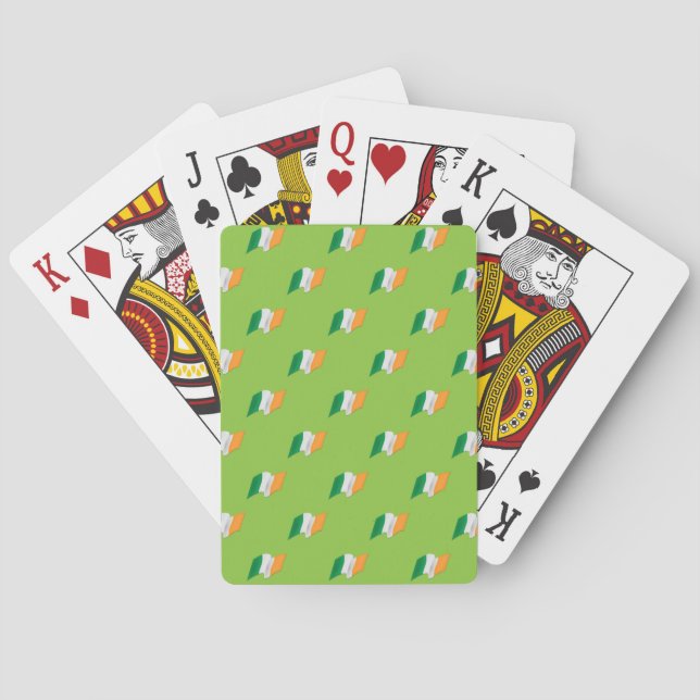 Irish Flag Pattern Poker Cards (Back)