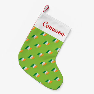 Irish Flag Pattern Small Christmas Stocking