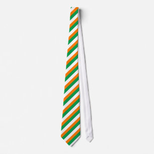 Irish flag pattern Tie