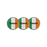 Irish flag personalized golf ball marker coin