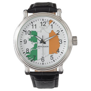 Irish Flag Personalized Watch