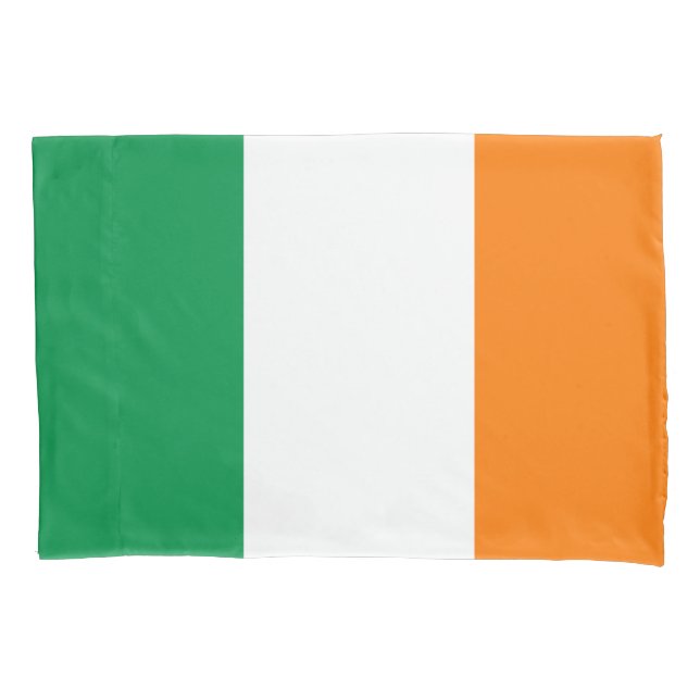 Irish flag pillowcase sleeve for Ireland (Front)