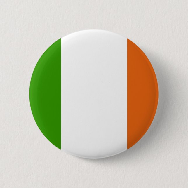 Irish Flag Pinback Button (Front)