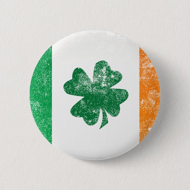 Irish Flag Pinback Button (Front)