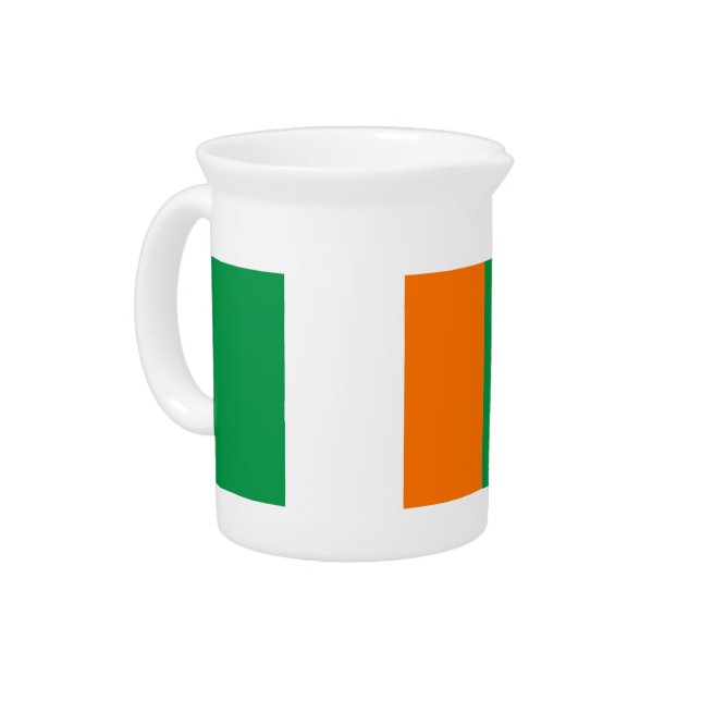 Irish Flag Pitcher (Left)