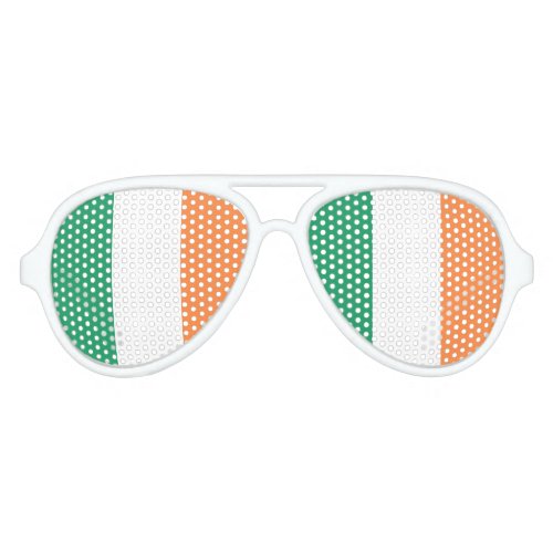 Irish Flag pscn Aviator Sunglasses
