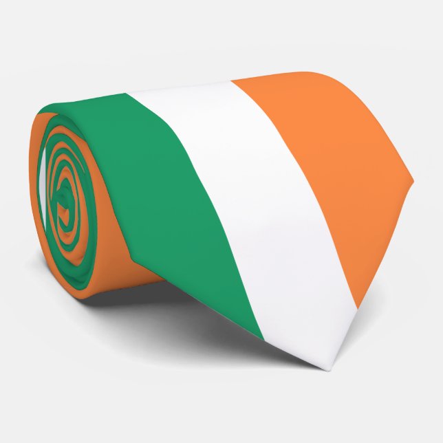 Irish Flag (Republic of Ireland) (ROI) (Eire) Neck Tie (Rolled)