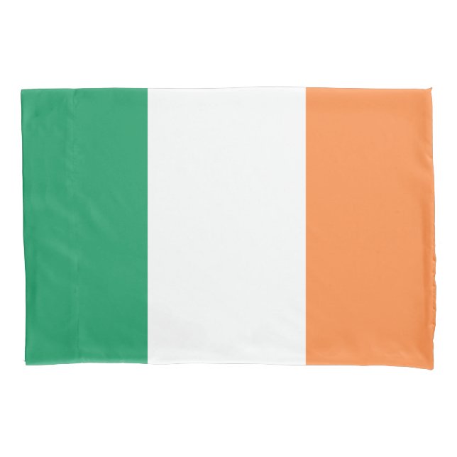 Irish Flag (Republic of Ireland) (ROI) (Eire) Pillow Case (Front-Left)