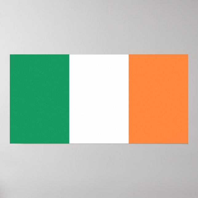 Irish Flag (Republic of Ireland) (ROI) (Eire) Poster (Front)