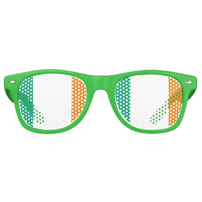 Irish Flag Retro Sunglasses (Front)