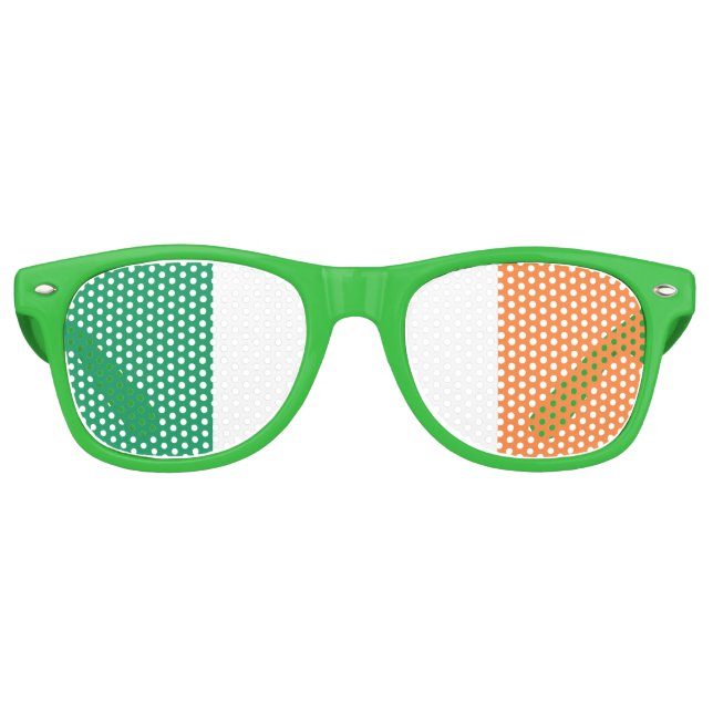 Irish Flag Retro Sunglasses (Front)