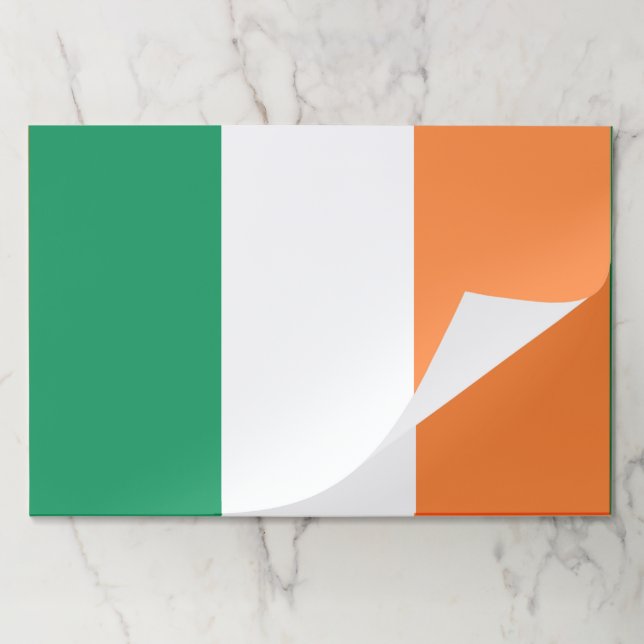 Irish flag Saint Patrick's Day party placemats (Folded)
