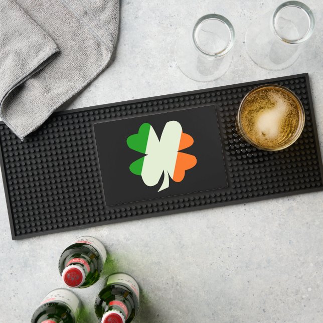Irish Flag Shamrock Bar Mat (Insitu (Bar 1))