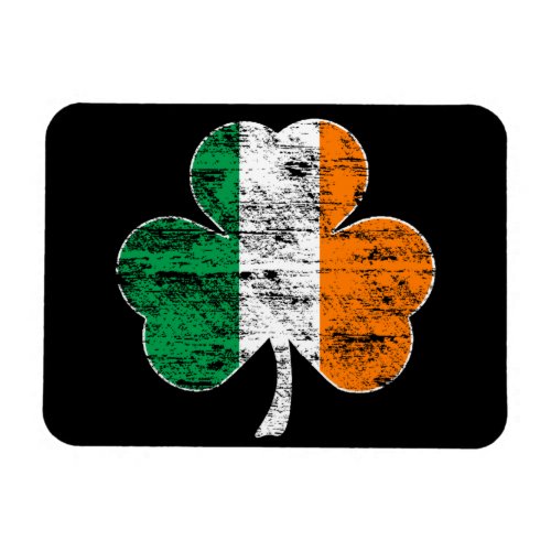 Irish Flag Shamrock Distressed Flexi Magnet