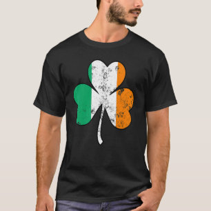 Irish Flag Shamrock Happy St Patrick's Day Go Luck T-Shirt