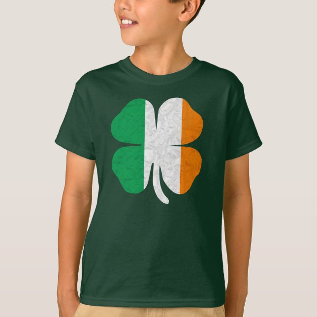 Irish Flag Shamrock T-Shirt (Front)