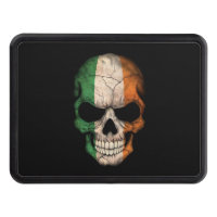 Irish Flag Skull on Black