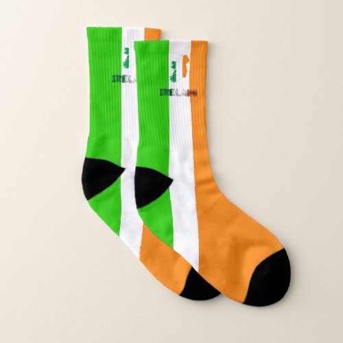Irish flag socks
