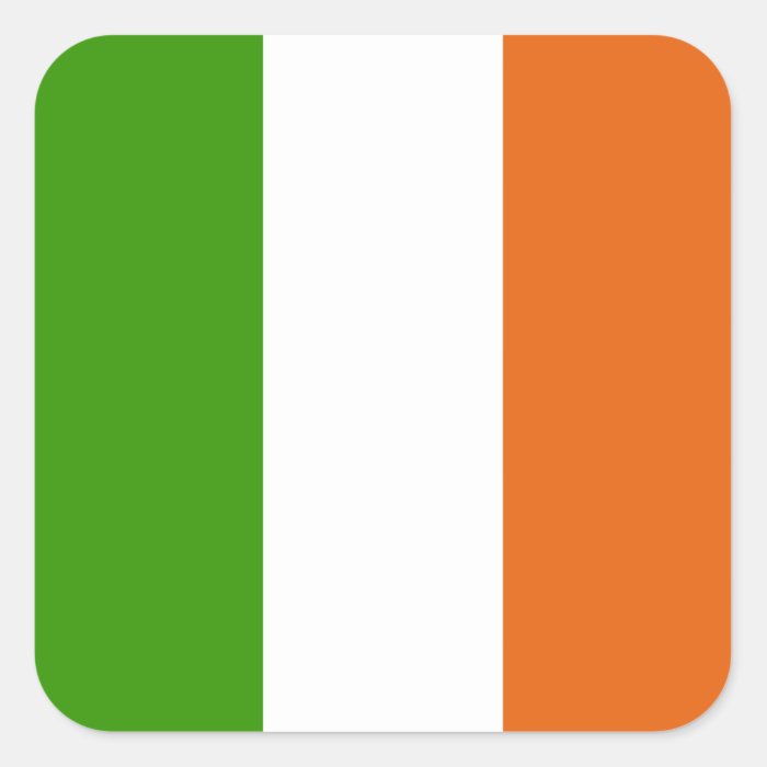 Irish Flag Square Sticker