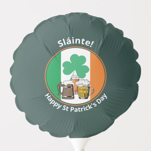 Irish Flag St Patricks Day Balloon