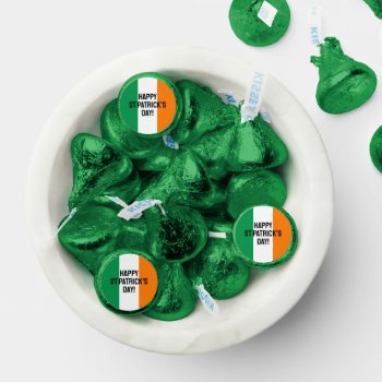 Irish Flag St Patrick's Day Custom Chocolate Hershey®'s Kisses® by iprint at Zazzle