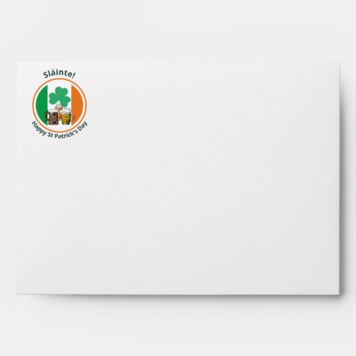 Irish Flag St Patricks Day Envelope