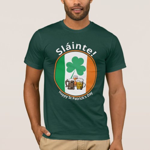 Irish Flag St Patricks Day T_Shirt