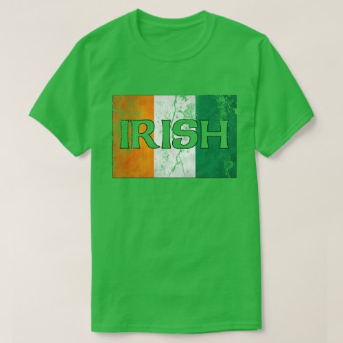 Irish Flag T_Shirts Distressed