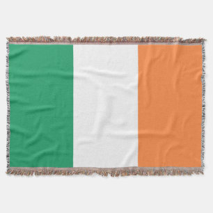 Irish Flag tbcnt Throw Blanket