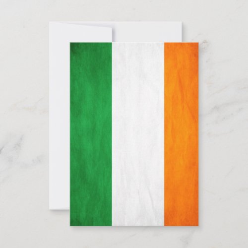 Irish Flag Thank You Card