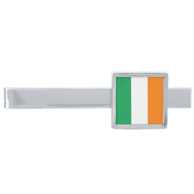 Irish flag tie clip | Ireland pride symbol (Front)