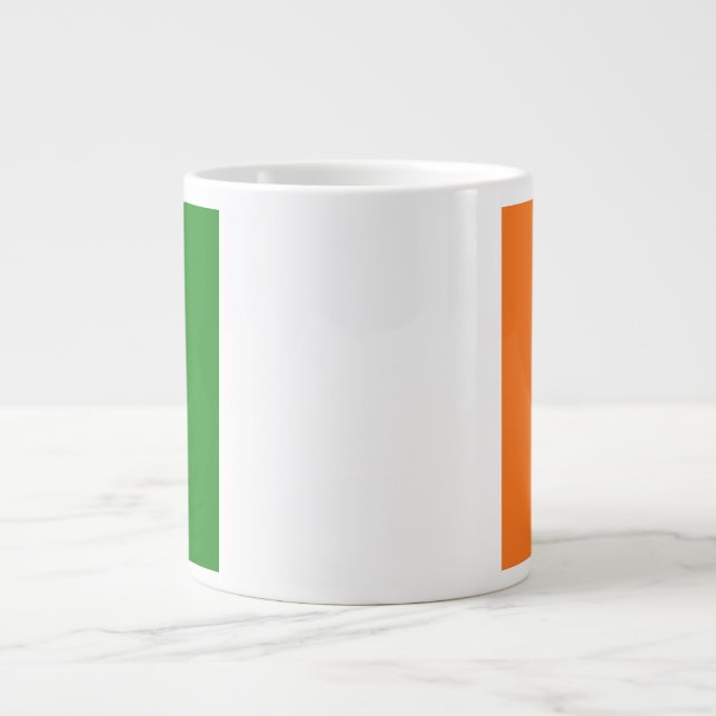 Irish Flag Total  Giant Coffee Mug (Front)