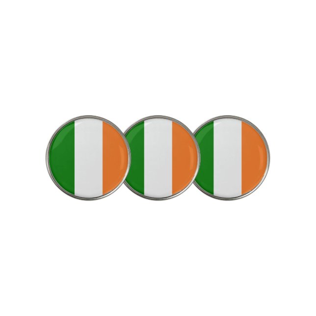Irish Flag Total  Golf Ball Marker (3 Up)