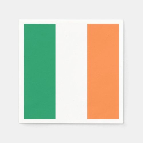 Irish Flag Tricolor Saint Patricks Day Party Napkins
