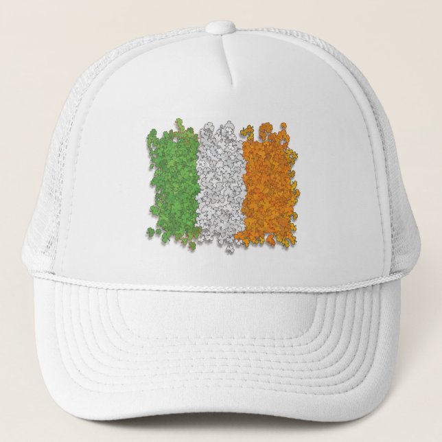 Irish flag trucker hat (Front)