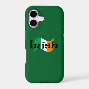 Irish Flag with Celtic Font iPhone 17 Case