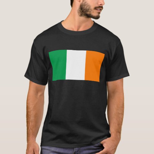 Irish Flag with Rainbow Shamrock T_Shirt