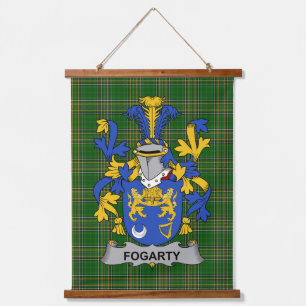 Irish Fogarty or O_Fogarty Coat of Arms Family Cre Hanging Tapestry