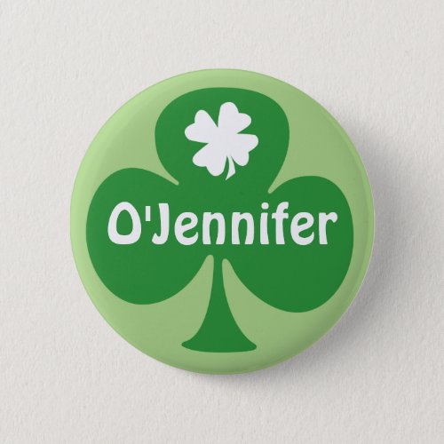 Irish For A Day St Patricks Day Party Name Tags Button
