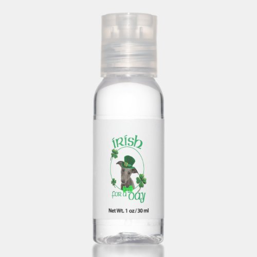 Irish For A Day Whippet Lucky Dog In Patrick Day Hand Sanitizer