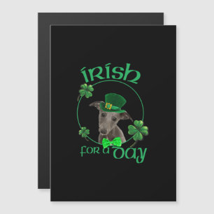 Irish For A Day Whippet Lucky Dog In Patrick Day T Magnetic Invitation