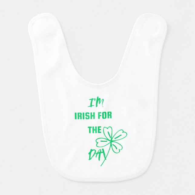 Irish for the day baby bib (Front)