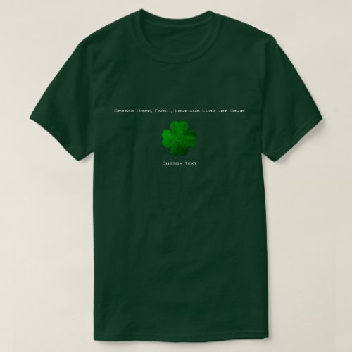 Irish Four leaf clover St Patricks Day T_Shirt